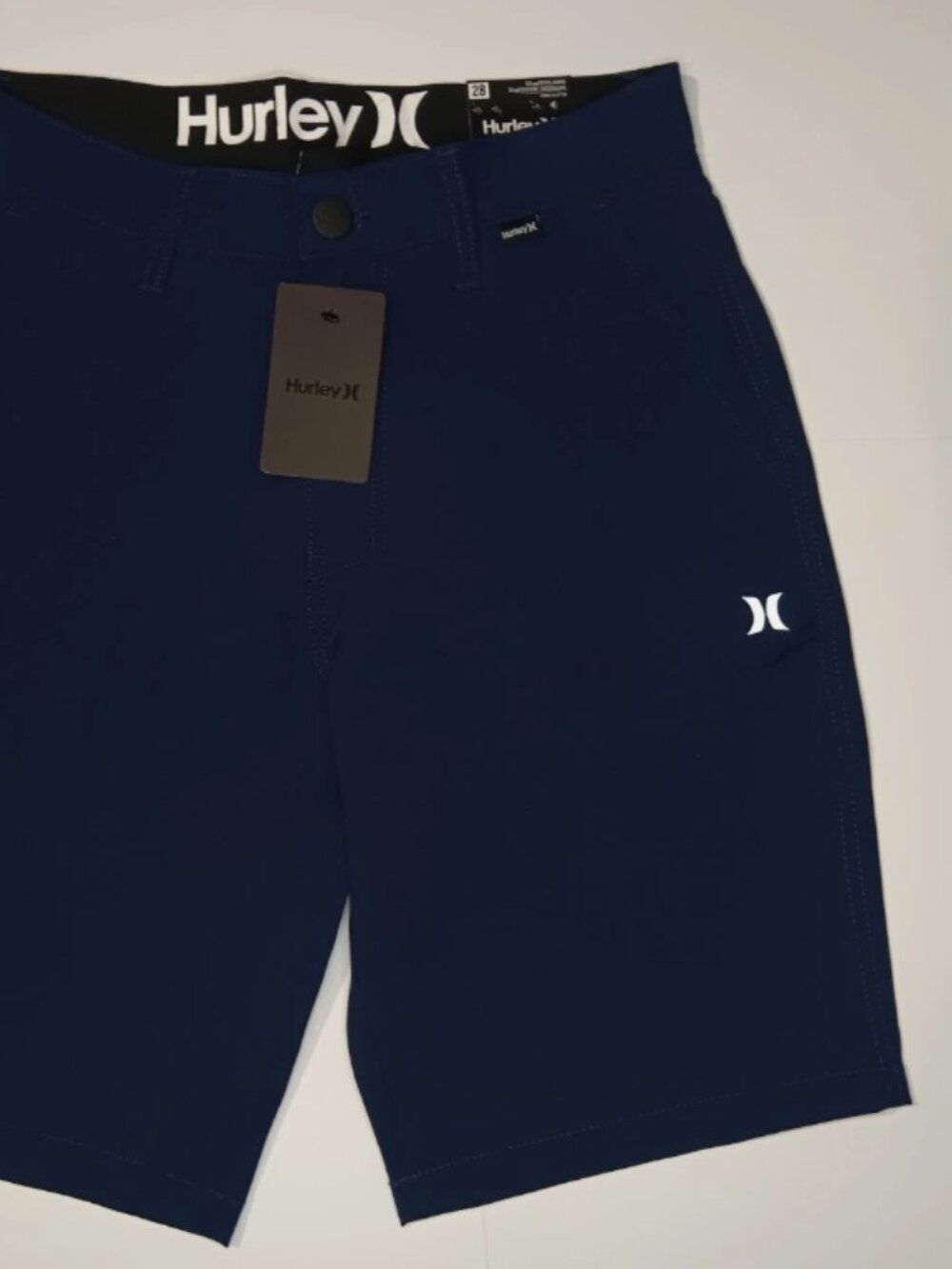 Hurley All Terrain Hybrid Walkshort Stretch Pocket Mens Size 28 Dark Blue